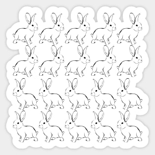 Bunny Rabbits Sticker